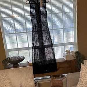 Good American Mesh Sequin Dress New Med